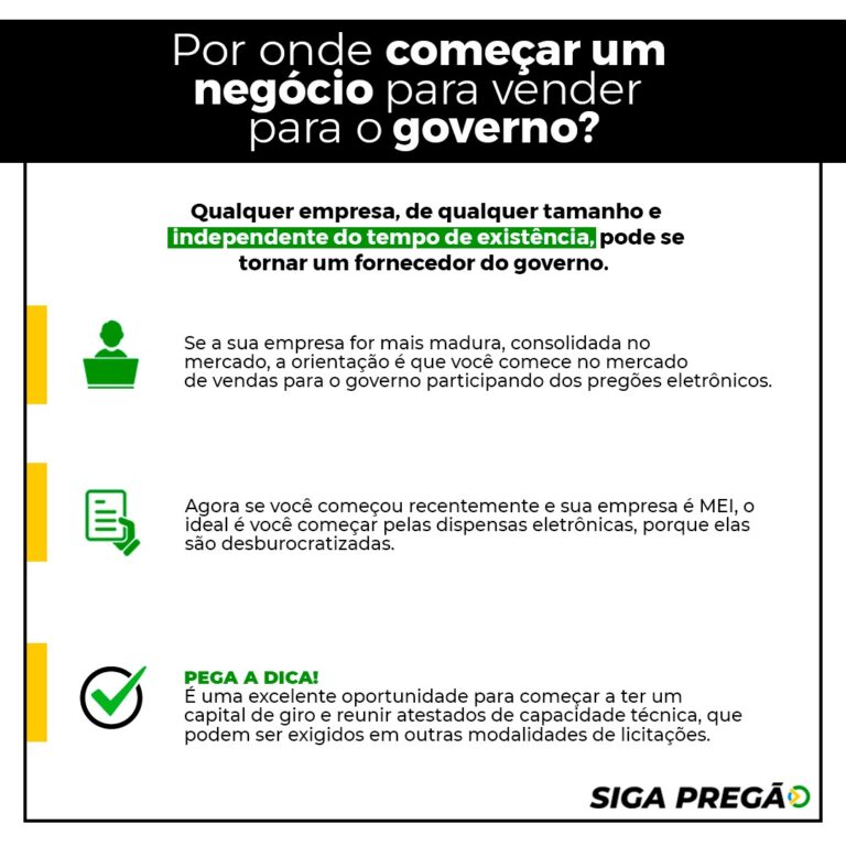 Por Onde Começar A Vender Para O Governo