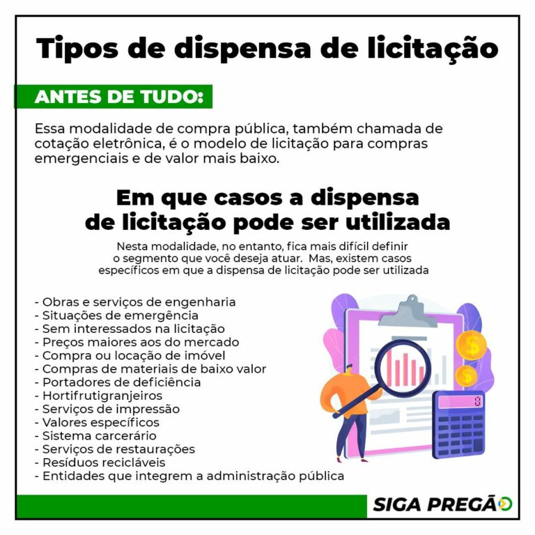 Tipos De Dispensa De Licitação Siga Pregão Software Para Licitantes 1331